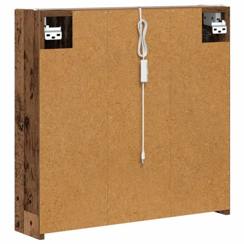  Fürdőszobai tükörszekrény Öreg fa 63,5 x 15,5 x 60,5 cm Faanyag