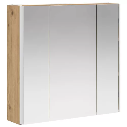  Fürdőszobai tükörszekrény Művészi tölgy 63,5 x 15,5 x 60,5 cm