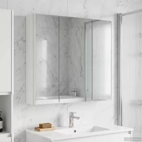    Fürdőszobai tükörszekrény Fehér 73.5 x 15.5 x 70 cm Faanyag