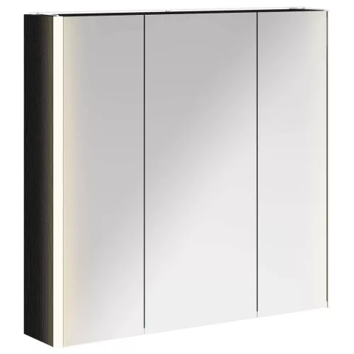  Fürdőszobai tükörszekrény Fekete tölgy 73.5 x 15.5 x 70 cm