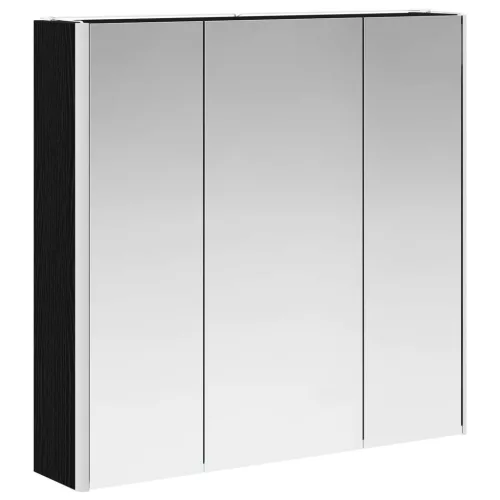  Fürdőszobai tükörszekrény Fekete tölgy 73.5 x 15.5 x 70 cm