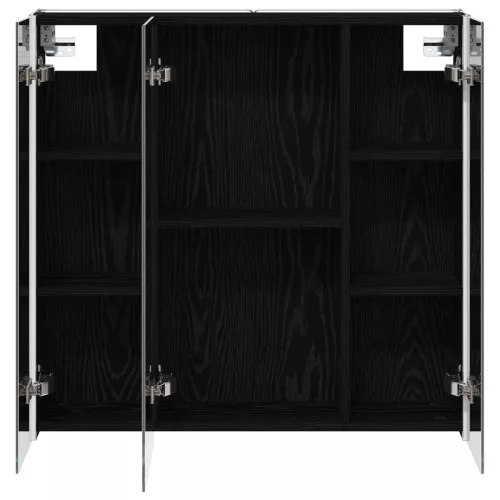  Fürdőszobai tükörszekrény Fekete tölgy 73.5 x 15.5 x 70 cm