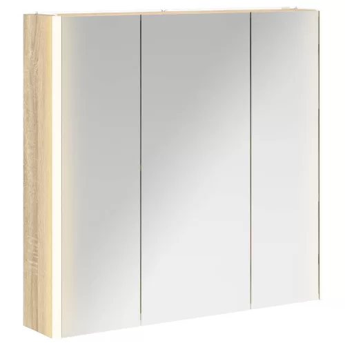  Fürdőszobai tükörszekrény Sonoma tölgy 73.5 x 15.5 x 70 cm