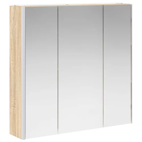  Fürdőszobai tükörszekrény Sonoma tölgy 73.5 x 15.5 x 70 cm