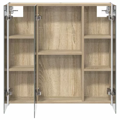  Fürdőszobai tükörszekrény Sonoma tölgy 73.5 x 15.5 x 70 cm