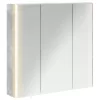  Fürdőszobai tükörszekrény Beton Szürke 73.5 x 15.5 x 70 cm
