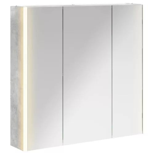  Fürdőszobai tükörszekrény Beton Szürke 73.5 x 15.5 x 70 cm