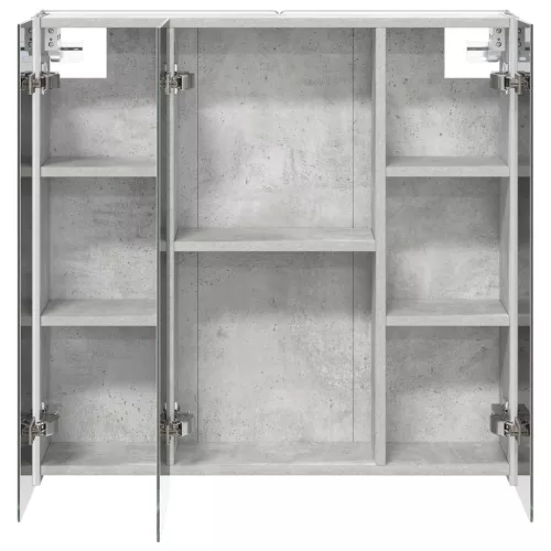  Fürdőszobai tükörszekrény Beton Szürke 73.5 x 15.5 x 70 cm