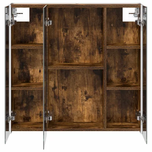  Fürdőszobai tükörszekrény Füstölt tölgy 73.5 x 15.5 x 70 cm