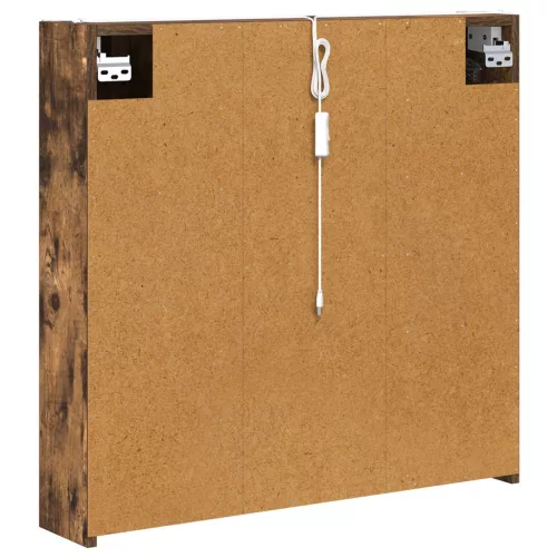  Fürdőszobai tükörszekrény Füstölt tölgy 73.5 x 15.5 x 70 cm