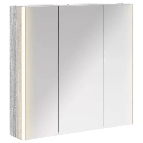  Fürdőszobai tükörszekrény Szürke Sonoma 73.5 x 15.5 x 70 cm