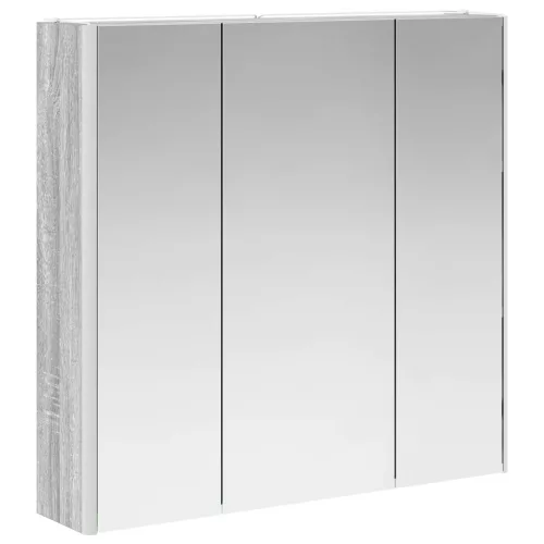  Fürdőszobai tükörszekrény Szürke Sonoma 73.5 x 15.5 x 70 cm