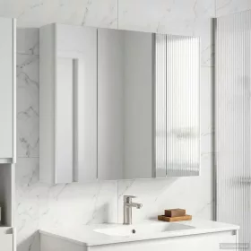    Fürdőszobai tükörszekrény Fehér 83,5 x 15,5 x 70 cm Faanyag