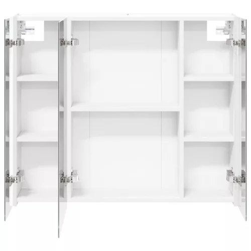  Fürdőszobai tükörszekrény Fehér 83,5 x 15,5 x 70 cm Faanyag