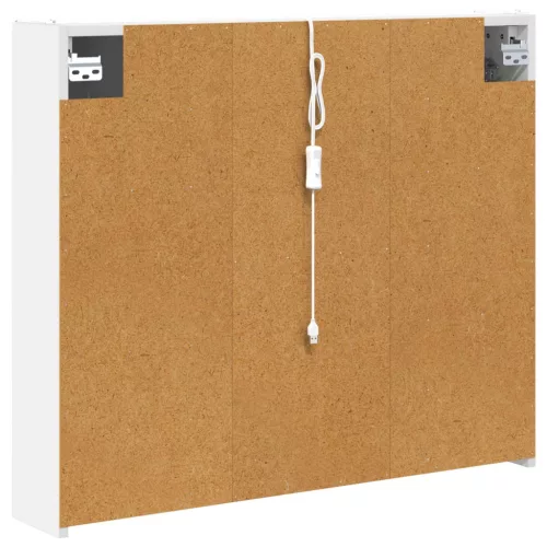  Fürdőszobai tükörszekrény Fehér 83,5 x 15,5 x 70 cm Faanyag