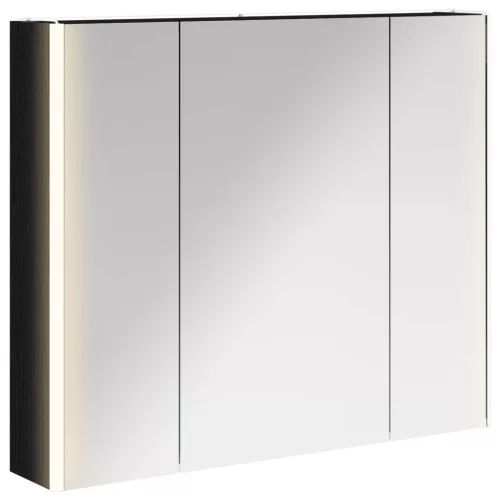  Fürdőszobai tükörszekrény Fekete tölgy 83,5 x 15,5 x 70 cm