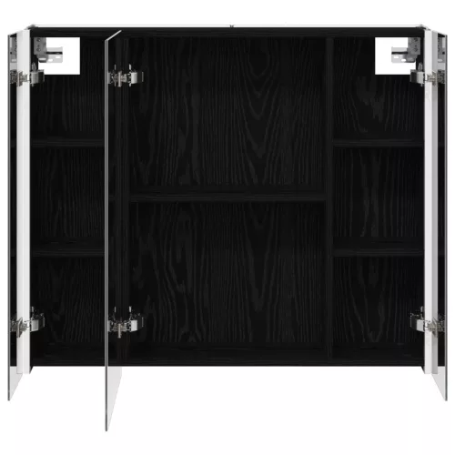  Fürdőszobai tükörszekrény Fekete tölgy 83,5 x 15,5 x 70 cm