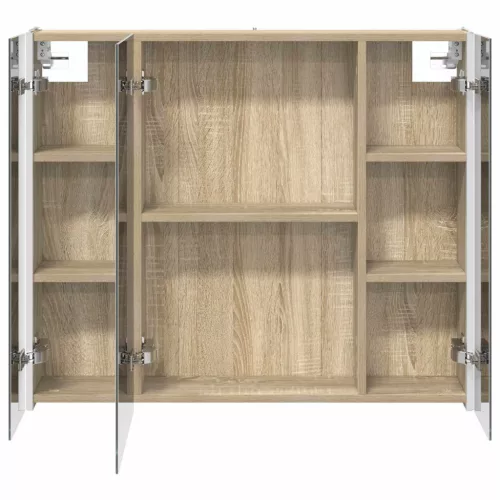  Fürdőszobai tükörszekrény Sonoma tölgy 83,5 x 15,5 x 70 cm