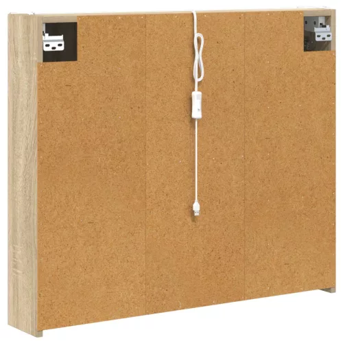  Fürdőszobai tükörszekrény Sonoma tölgy 83,5 x 15,5 x 70 cm