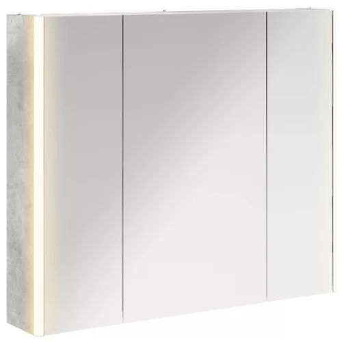  Fürdőszobai tükörszekrény Beton Szürke 83,5 x 15,5 x 70 cm