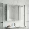  Fürdőszobai tükörszekrény Beton Szürke 83,5 x 15,5 x 70 cm