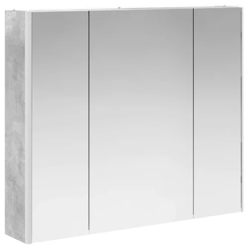  Fürdőszobai tükörszekrény Beton Szürke 83,5 x 15,5 x 70 cm