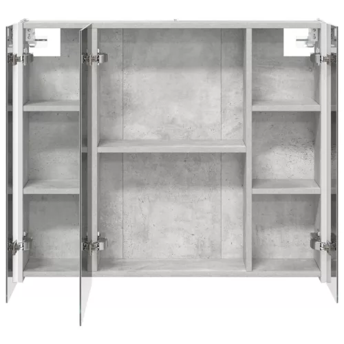  Fürdőszobai tükörszekrény Beton Szürke 83,5 x 15,5 x 70 cm