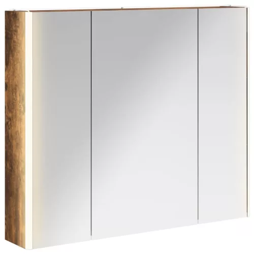  Fürdőszobai tükörszekrény Füstölt tölgy 83,5 x 15,5 x 70 cm