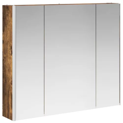  Fürdőszobai tükörszekrény Füstölt tölgy 83,5 x 15,5 x 70 cm