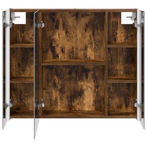  Fürdőszobai tükörszekrény Füstölt tölgy 83,5 x 15,5 x 70 cm