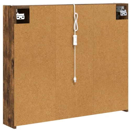  Fürdőszobai tükörszekrény Füstölt tölgy 83,5 x 15,5 x 70 cm