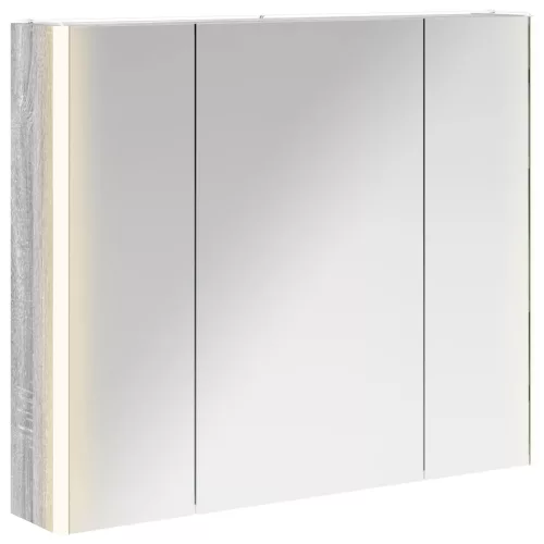  Fürdőszobai tükörszekrény Szürke Sonoma 83,5 x 15,5 x 70 cm