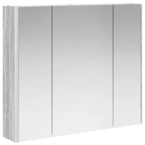  Fürdőszobai tükörszekrény Szürke Sonoma 83,5 x 15,5 x 70 cm