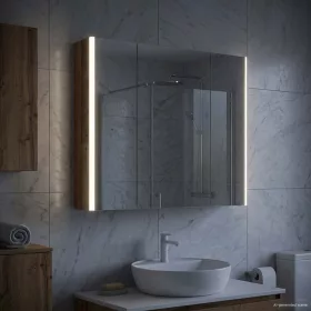    Fürdőszobai tükörszekrény Öreg fa 83,5 x 15,5 x 70 cm Faanyag