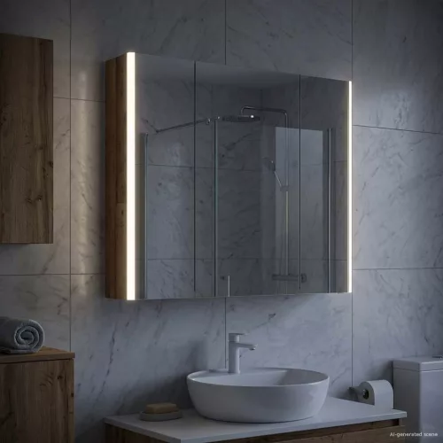  Fürdőszobai tükörszekrény Öreg fa 83,5 x 15,5 x 70 cm Faanyag