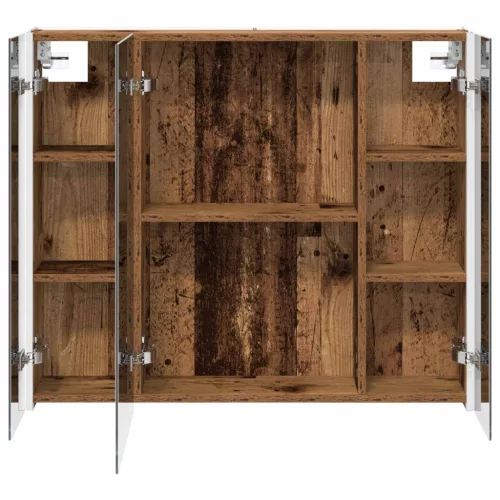  Fürdőszobai tükörszekrény Öreg fa 83,5 x 15,5 x 70 cm Faanyag