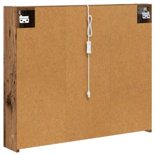  Fürdőszobai tükörszekrény Öreg fa 83,5 x 15,5 x 70 cm Faanyag