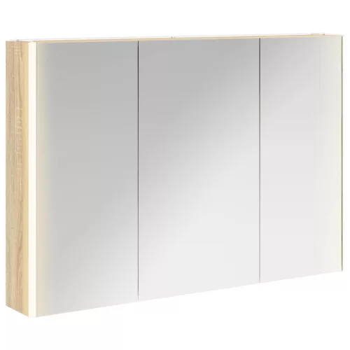  Fürdőszobai tükörszekrény Sonoma tölgy 103,5 x 15,5 x 70 cm