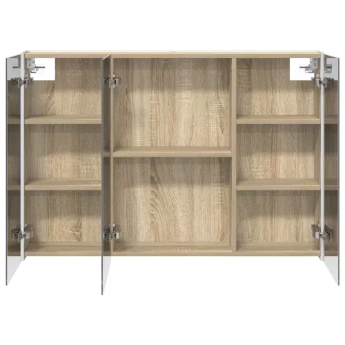  Fürdőszobai tükörszekrény Sonoma tölgy 103,5 x 15,5 x 70 cm