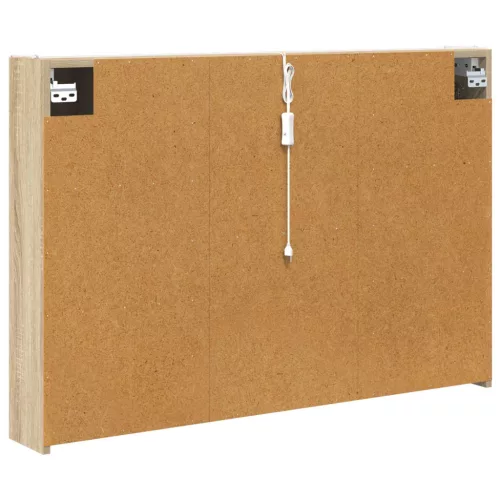  Fürdőszobai tükörszekrény Sonoma tölgy 103,5 x 15,5 x 70 cm