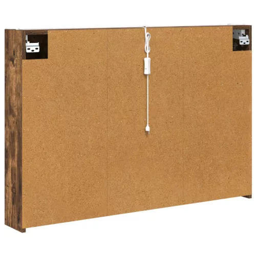  Fürdőszobai tükörszekrény Füstölt tölgy 103,5 x 15,5 x 70 cm