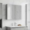 Fürdőszobai tükörszekrény Szürke Sonoma 103,5 x 15,5 x 70 cm