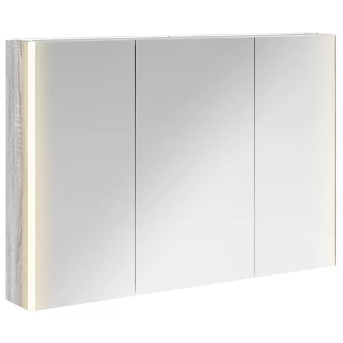  Fürdőszobai tükörszekrény Szürke Sonoma 103,5 x 15,5 x 70 cm