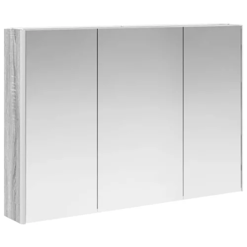  Fürdőszobai tükörszekrény Szürke Sonoma 103,5 x 15,5 x 70 cm