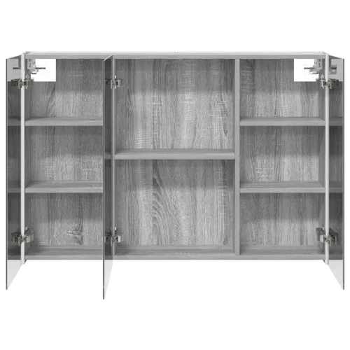  Fürdőszobai tükörszekrény Szürke Sonoma 103,5 x 15,5 x 70 cm