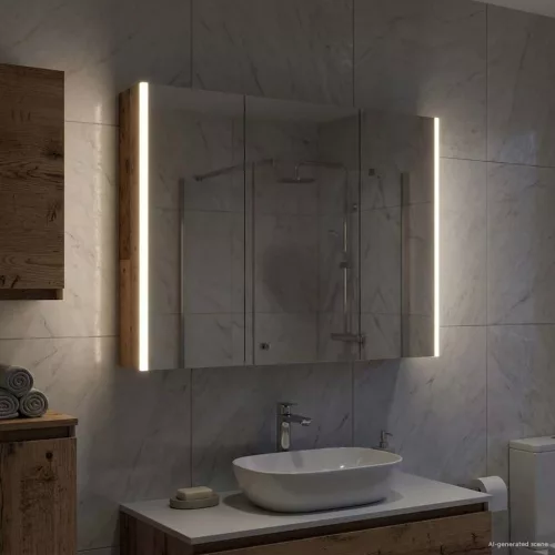  Fürdőszobai tükörszekrény Öreg fa 103,5 x 15,5 x 70 cm Faanyag