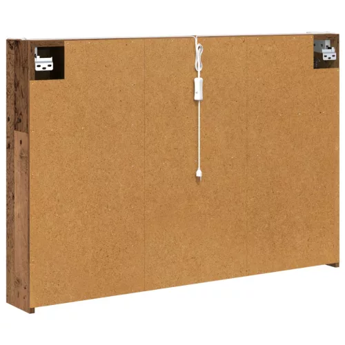  Fürdőszobai tükörszekrény Öreg fa 103,5 x 15,5 x 70 cm Faanyag