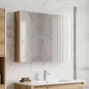  Fürdőszobai tükörszekrény Művészi tölgy 103,5 x 15,5 x 70 cm