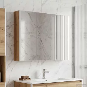    Fürdőszobai tükörszekrény Művészi tölgy 103,5 x 15,5 x 70 cm