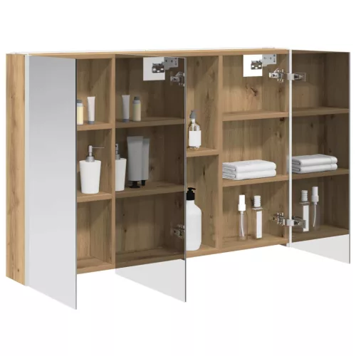  Fürdőszobai tükörszekrény Művészi tölgy 103,5 x 15,5 x 70 cm